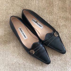 Manolo Blahnik Black Flats